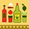 Tequila vector collection.