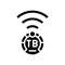 terabyte internet speed future technology glyph icon vector illustration