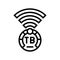 terabyte internet speed future technology line icon vector illustration