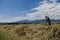 Terchova, Slovakia, 4th. July, 2018 : Old woman raking hay