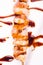 Teriyaki prawn skewers