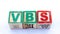 The term VBS visually displayed