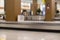 Terminal airport baggage claim,blurred background