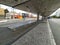 Terminal Ana Rosa. Bus Station in South Zone of Sao Paulo. Empty Urban Bus Terminal on Domingos de Morais Avenue.