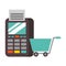 Terminal shopping cart commerce nfc payment