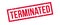 Terminated rubber stamp