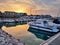 Termoli - Panorama di Marina di San Pietro al tramonto