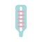 Termometer medical isolated icon