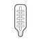 Termometer medical isolated icon