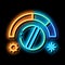 Termostat Heating And Cooling Detail neon glow icon illustration