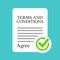 Terms and conditions contract icon