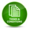 Terms and conditions (pages icon) elegant green round button