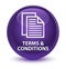 Terms and conditions (pages icon) glassy purple round button