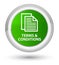 Terms and conditions (pages icon) prime green round button