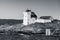 Terningen Lighthouse, retro stylized photo