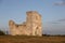 TERNOPIL, UKRAINE - SEPTEMBER 16, 2023 Scenic view of ruins of an ancient Kremenets castle. Ternopil region, Ukraine