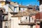 Terra cotta tiled roofs on residences in the medieval hill town of Francavilla di Sicilia