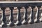 Terrace balusters made of stone