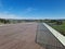 the terrace at an empty winery in tuscani, italy