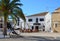 Terrace full of tourists in the center old Altea