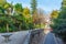 Terrace of the gods at Quinta da Regaleira palace in Sintra, Por