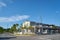 Terrace house under the blue skies