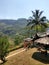 Terrace near Ramboda falls in Sri Lanka