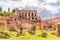 Terrace on Palatine Hill. The best lookout point of Roman Forum, Rome Italy