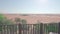 Terrace with panoram view of the desert. Dubai, UAE.