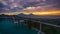 Terrace with view of nature and mountains at sunrise