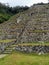 Terraced hills used by Incas for growing crops in Peru