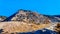 The terraced mountain side of a limestone Quarry in Marble Canyon Provincial Park in BC Canada