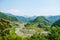 Terraced rice fields in Japan