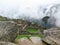 Terraces and ancient houses Machu Picchu