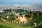 Terraces of the Bahai Faith, the top view. Haifa, Israel