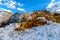 Terraces, Limestone and Rock Formations at Mammoth Hot Springs i