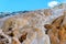 Terraces, Limestone and Rock Formations at Mammoth Hot Springs i