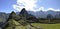 Terraces of Machu Pichu with Huayna Picchu