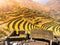 Terraces of Pisaq ruins. Incan citadel in Urubamba valley, Peru, Latin America