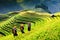 Terraces rice fields on mountain in Northwest of Vietnam