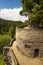 Terraces on the rocky castle