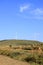 Terraces and wind turbines