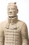 Terracotta Army Soldier Standing Statue Historical Isolated Back