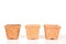 Terracotta or clay gardening pots