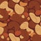 Terracotta colors abstract shapes seamless pattern