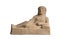 Terracotta etruscan figurine depicting reclining lady