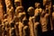 Terracotta figures of men, gods, statues, saints. Terracotta army, solders. Cyprus archaeological finds