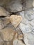 Terracotta heart among the rocks, soon