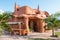 Terracotta house at sunset Villa de Leyva Colombia