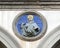 Terracotta relief of a Franciscan saint by Andrea della Robbia in a spandrel of the Hospital of San Paolo in Florence, Italy.